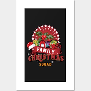 Family Christmas Squad Posters and Art